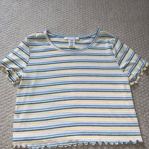 Caution to the Wind striped crop top